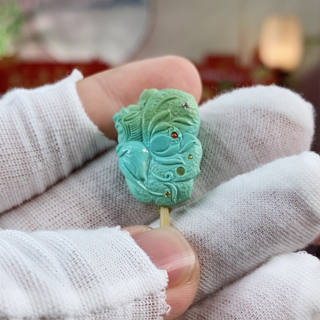 绿松石珠宝奇石未镶嵌