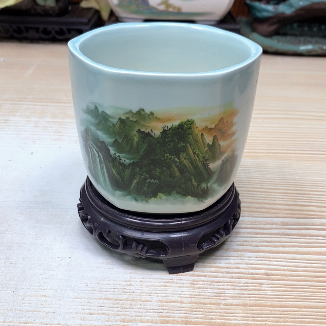 紫砂花盆陶瓷艺术花盆陶瓷