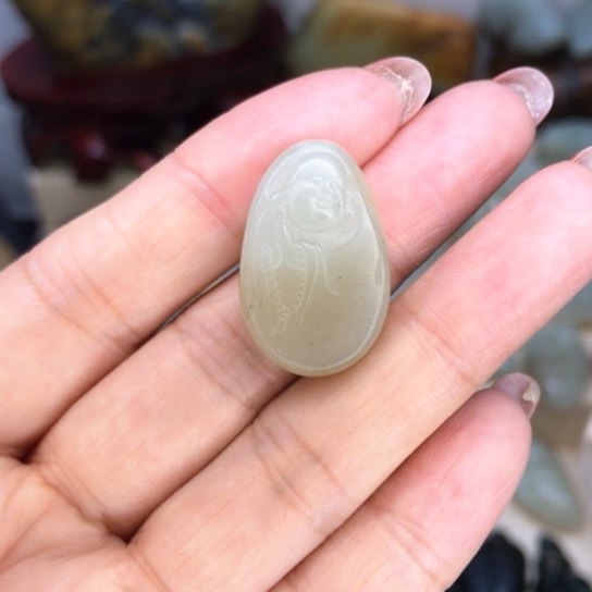 和田玉（青白玉）颈饰未镶嵌
