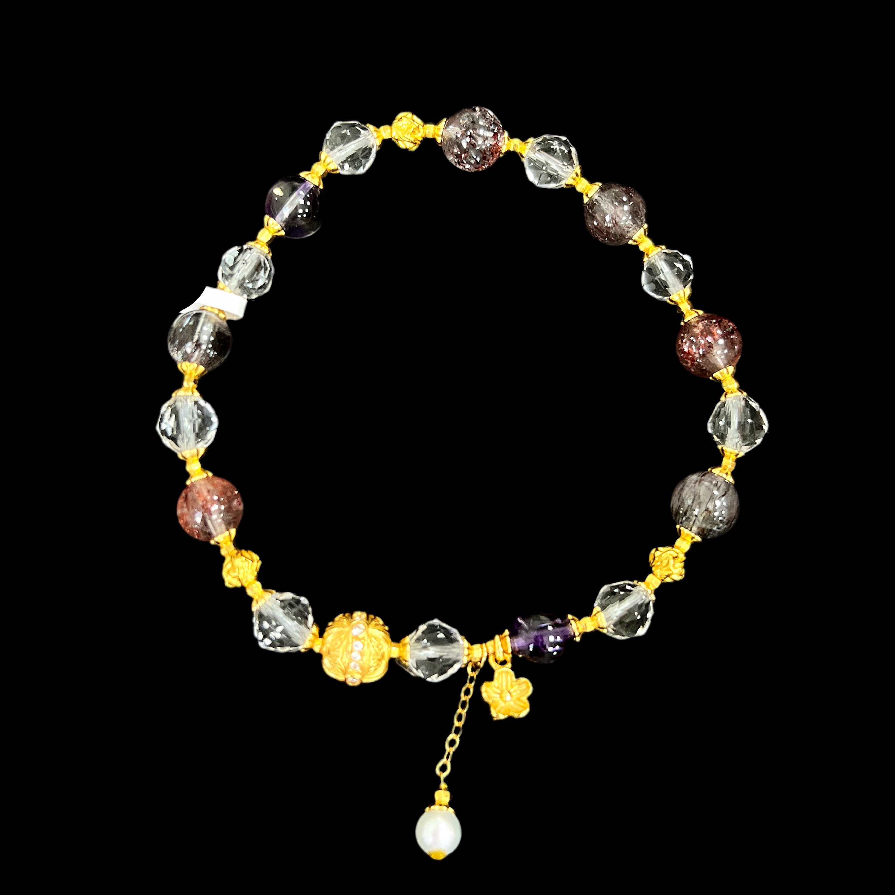 6064超七水晶手串孤品