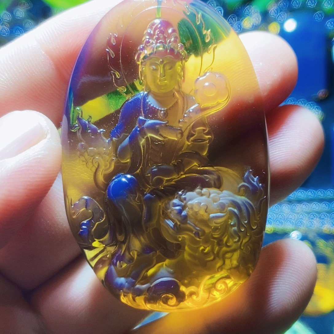 【闪购商品】蓝珀颈饰未镶嵌蓝珀雕刻