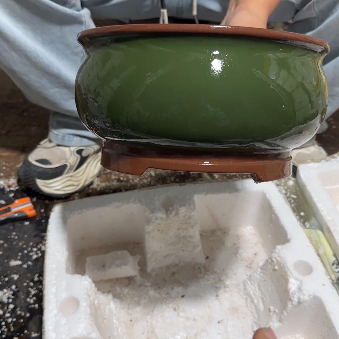 紫砂花盆口径23.14口径