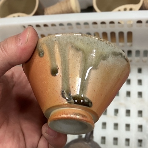 柴烧宝瓶杯子大放漏