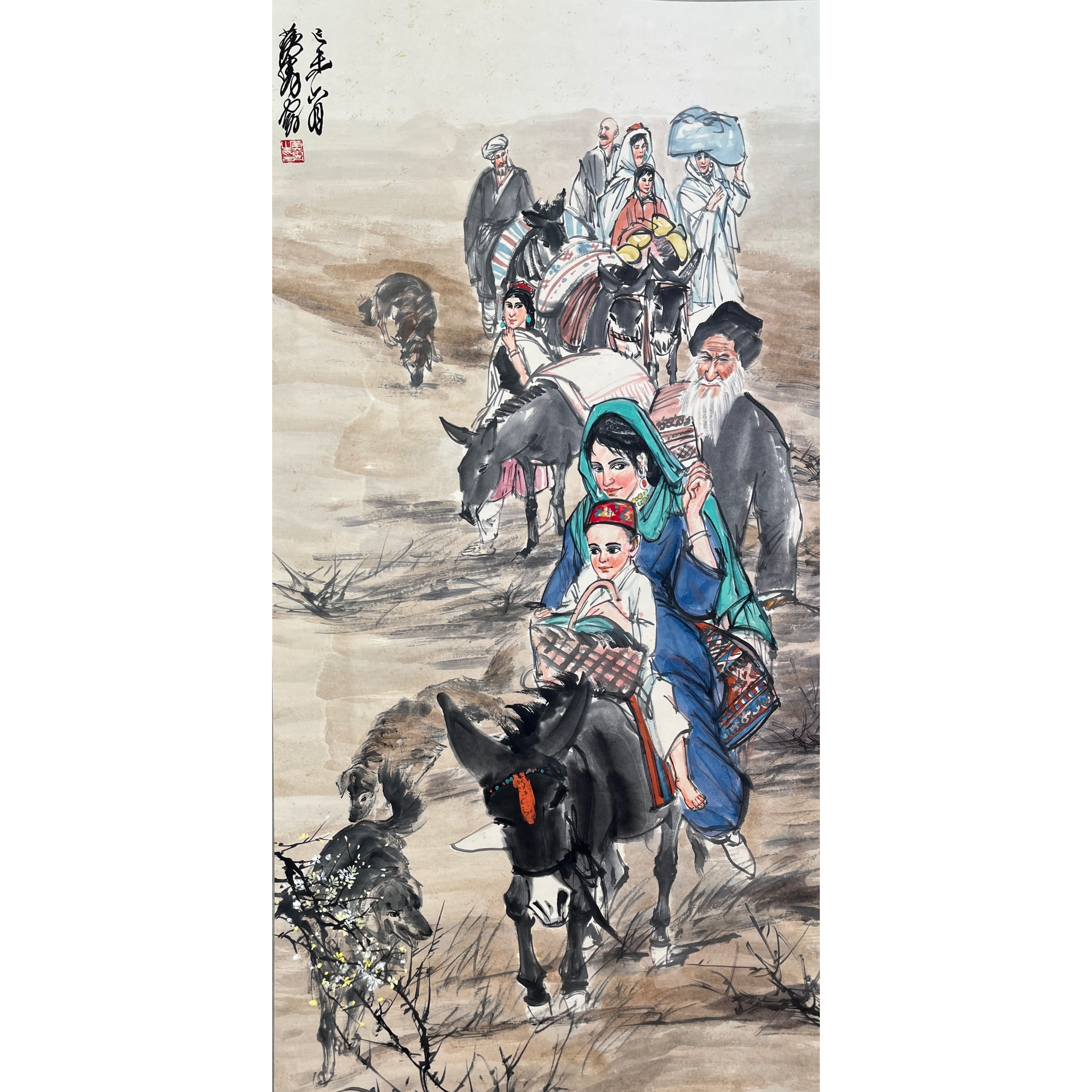 Lot 1931 《运粮图》131cm*67cm