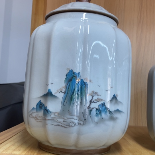 瓷片陶瓷茶叶罐密封罐