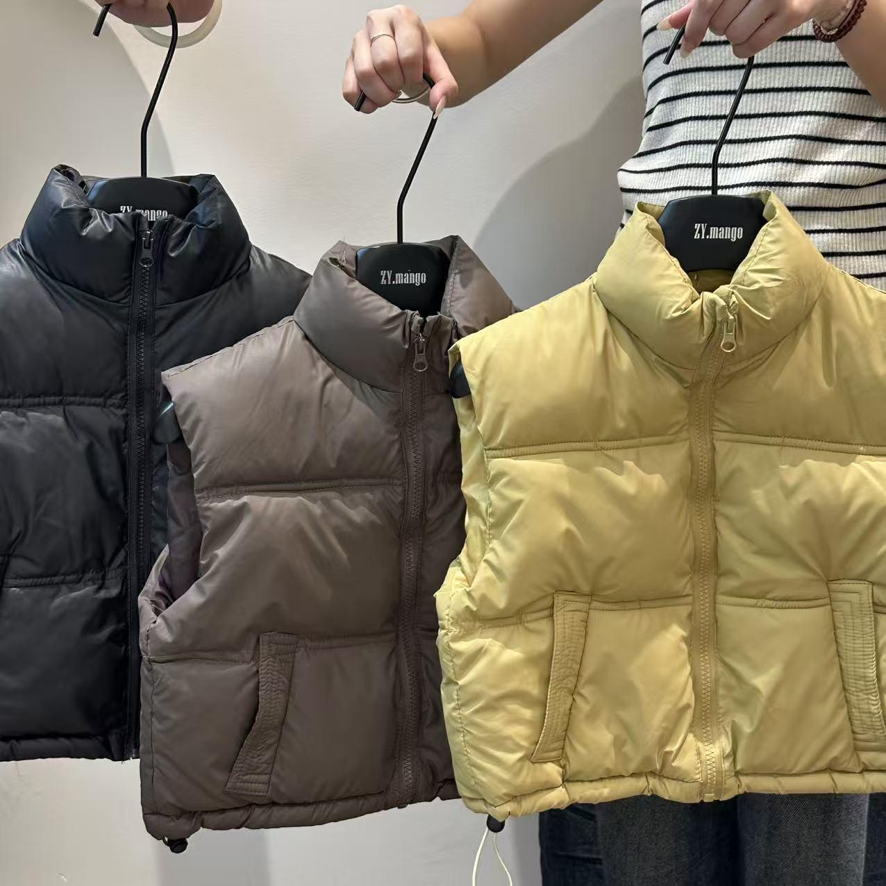 儿童棉马甲外穿秋冬男童女童2025新款加厚保暖立领坎肩中大童免洗