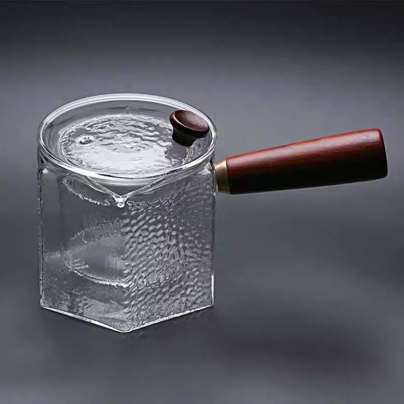 直觉壶木把玻璃煮茶壶侧把茶壶电陶炉煮茶壶泡茶壶茶具家用煮茶器