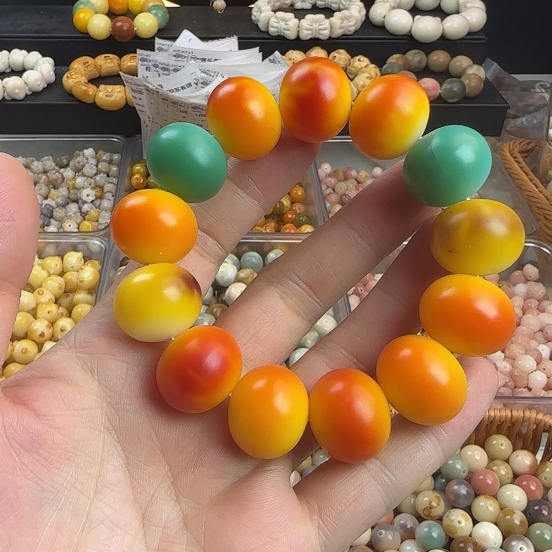 菩提根/象牙果手串瑕疵卡22糖果算盘一条