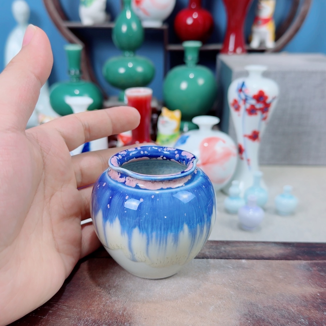 陶瓷手工小花器摆件