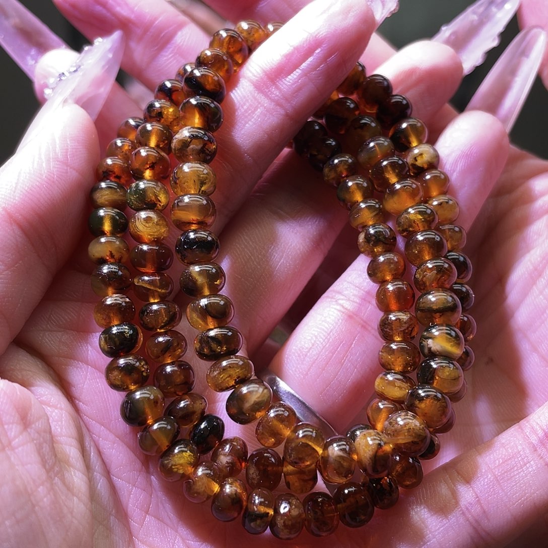 琥珀未镶嵌裸石6花珀