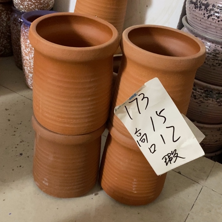 粗陶红陶绿植花盆173