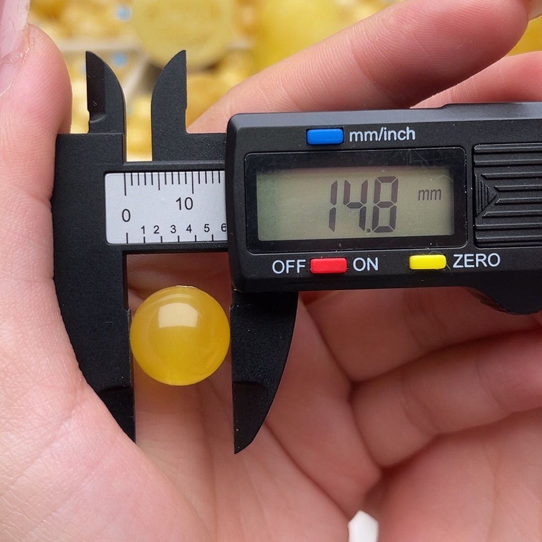 琥珀未镶嵌裸石蜜蜡圆珠梦