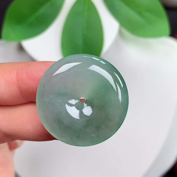 颈饰未镶嵌翡翠平安扣 27.7x5.5mm