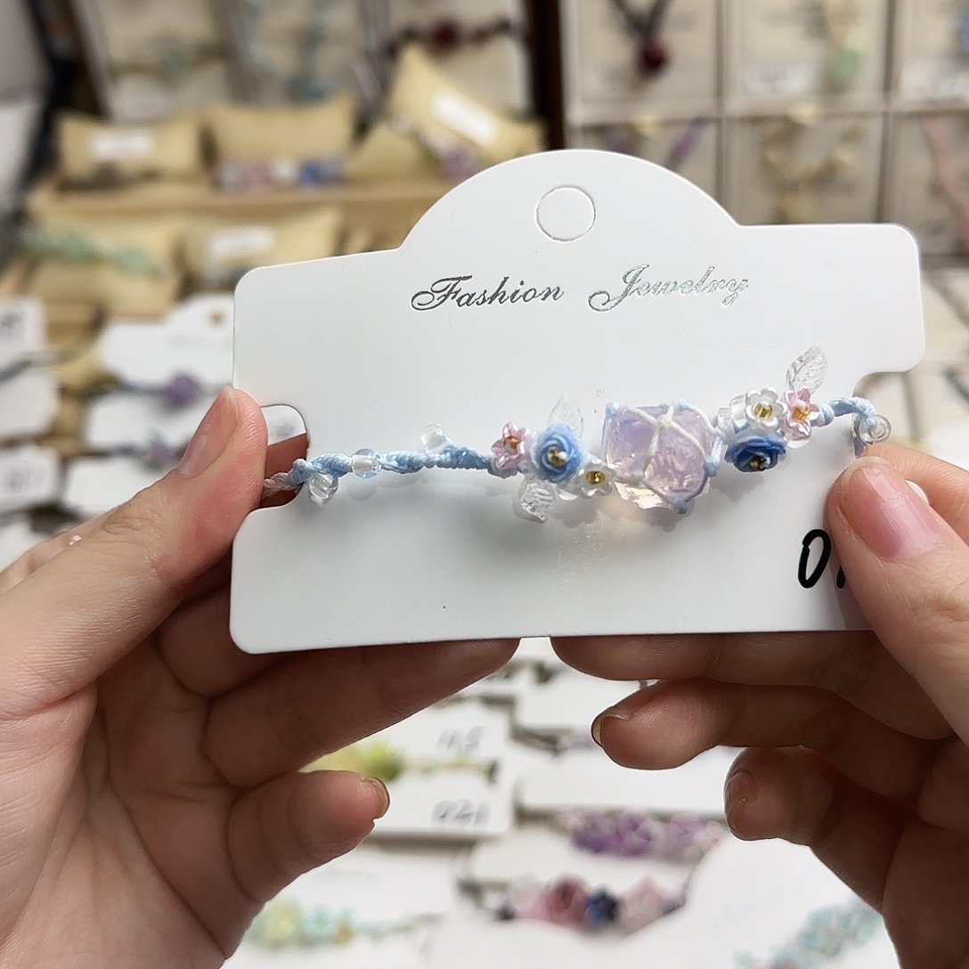 石英石纯铜015手链