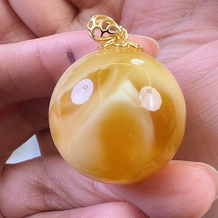 蜜蜡颈饰未镶嵌蜜蜡