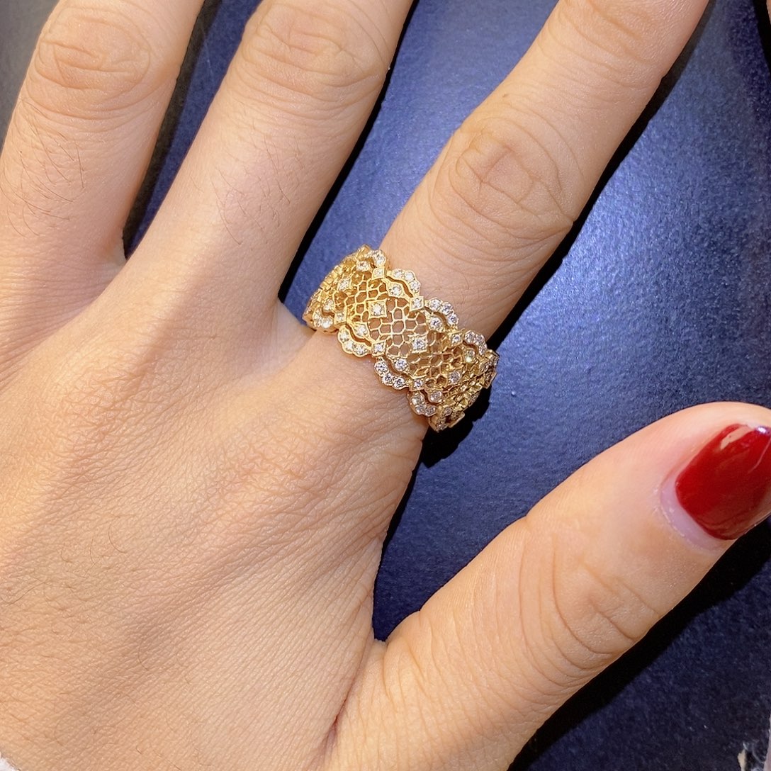 18K金镶嵌戒指/指环钻石镂空钻戒k黄