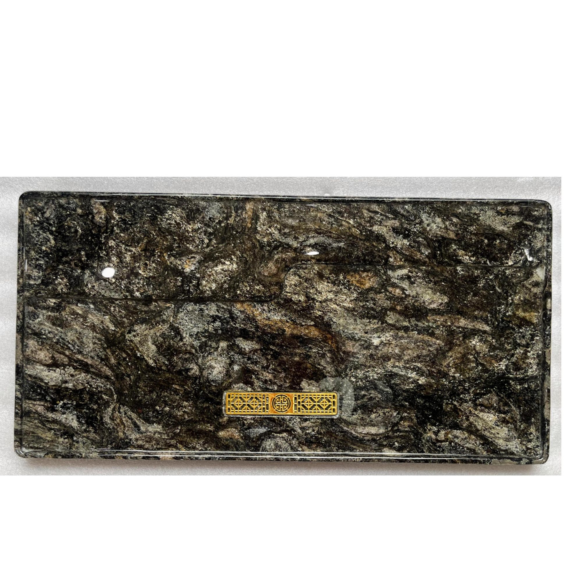 一可家天然奢石铂金钻排水简约高端家用办公室茶盘