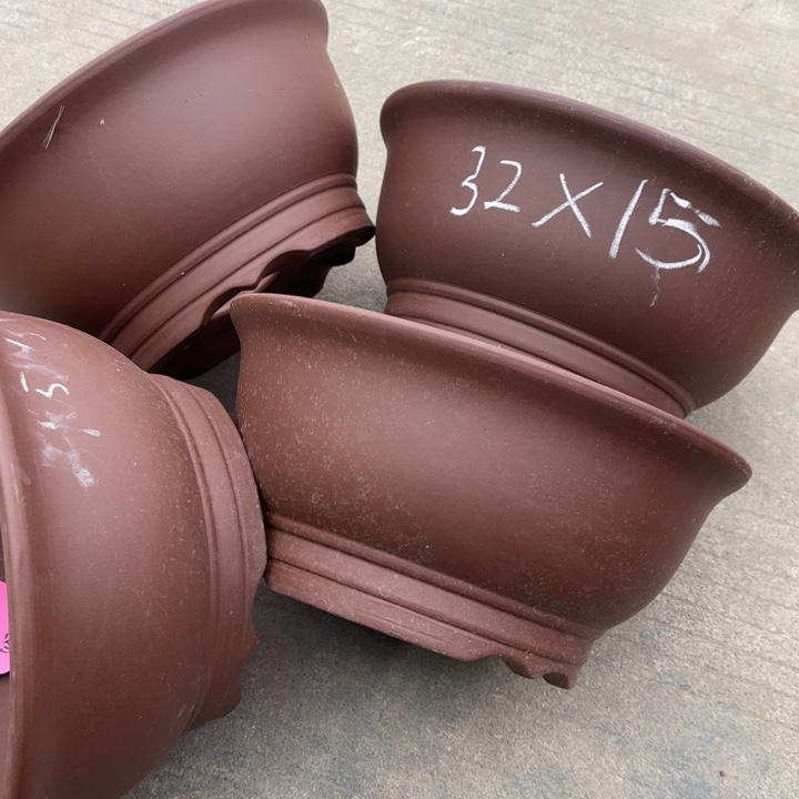 紫砂花盆100-4。              