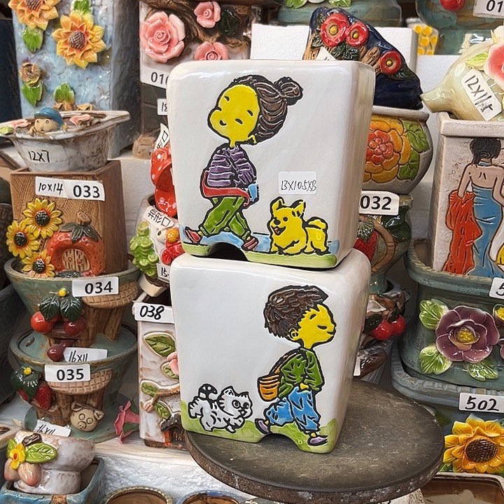 粗陶材质多肉花盆