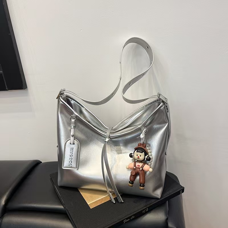 夏季手拎包托特包拉链单根复古风耐磨小包包斜挎包轻奢潮流小众