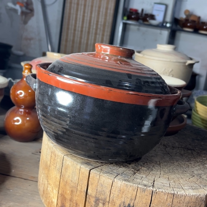 库存尾货土陶香春锅一套口径25
