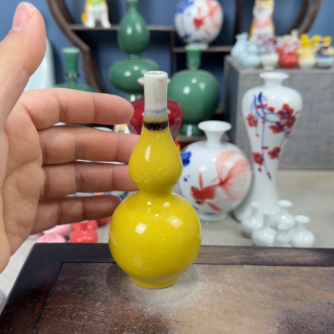 陶瓷手工小花器摆件