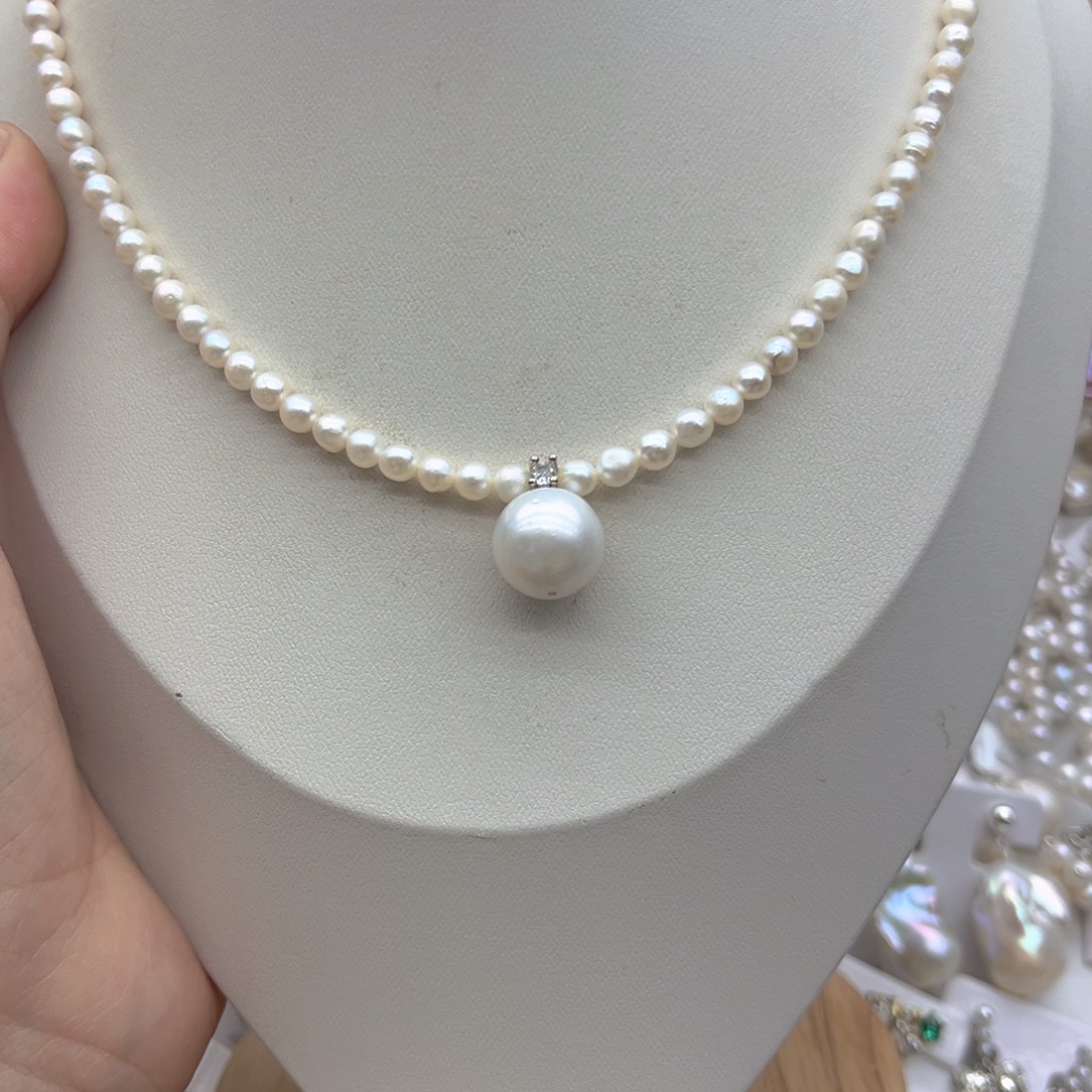 淡水珍珠未镶嵌颈饰