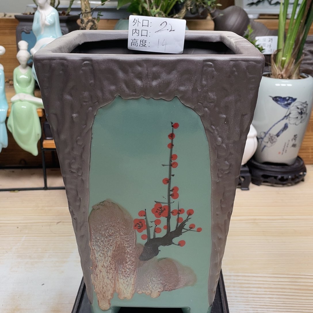 紫砂花盆陶瓷艺术花盆陶瓷