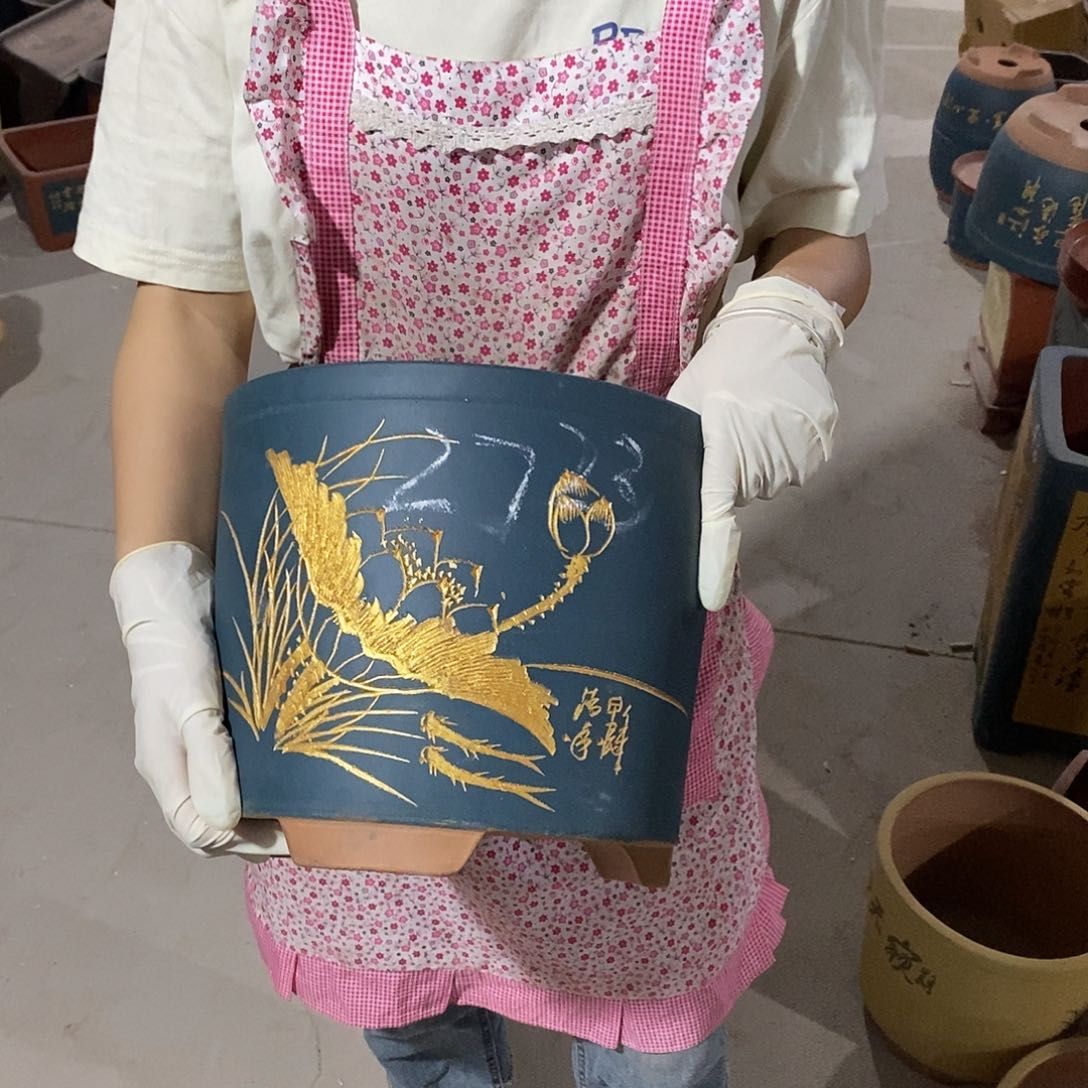 紫砂花盆紫砂花盆