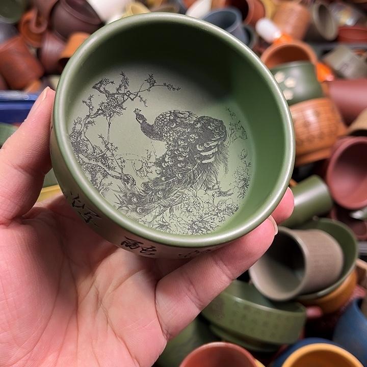 紫砂茶杯全手工紫砂主人杯