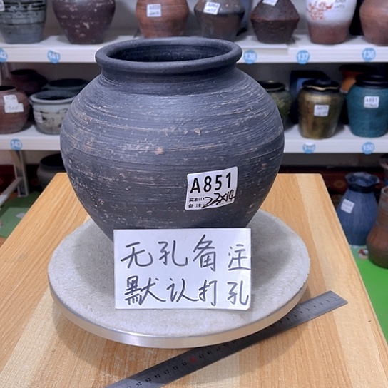 红陶手工制作工艺花盆