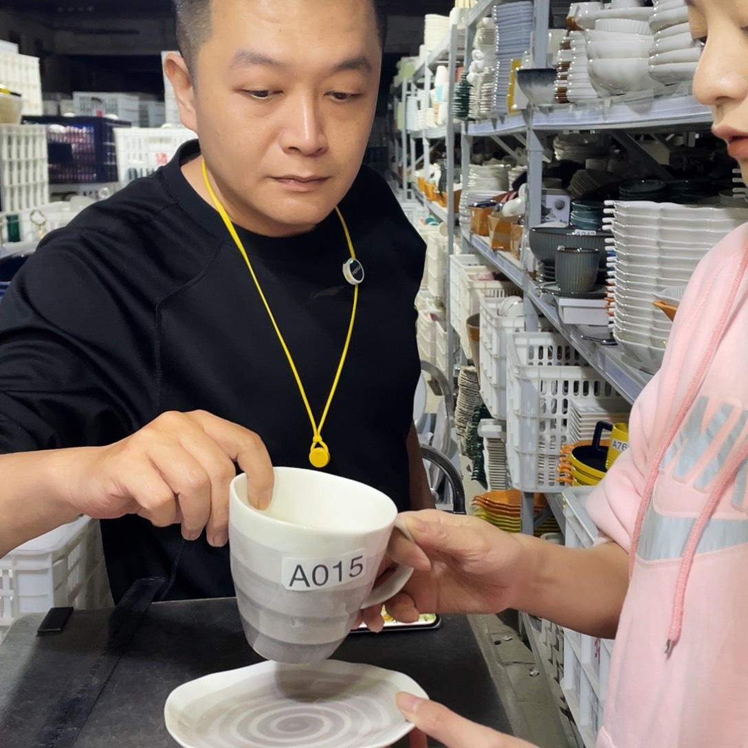 瓷片015                4杯4碟