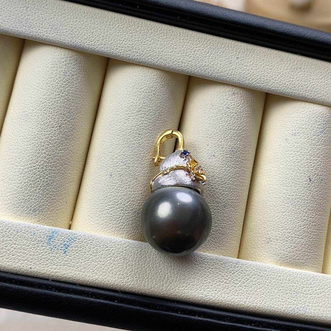 海水珍珠颈饰银S925镶嵌