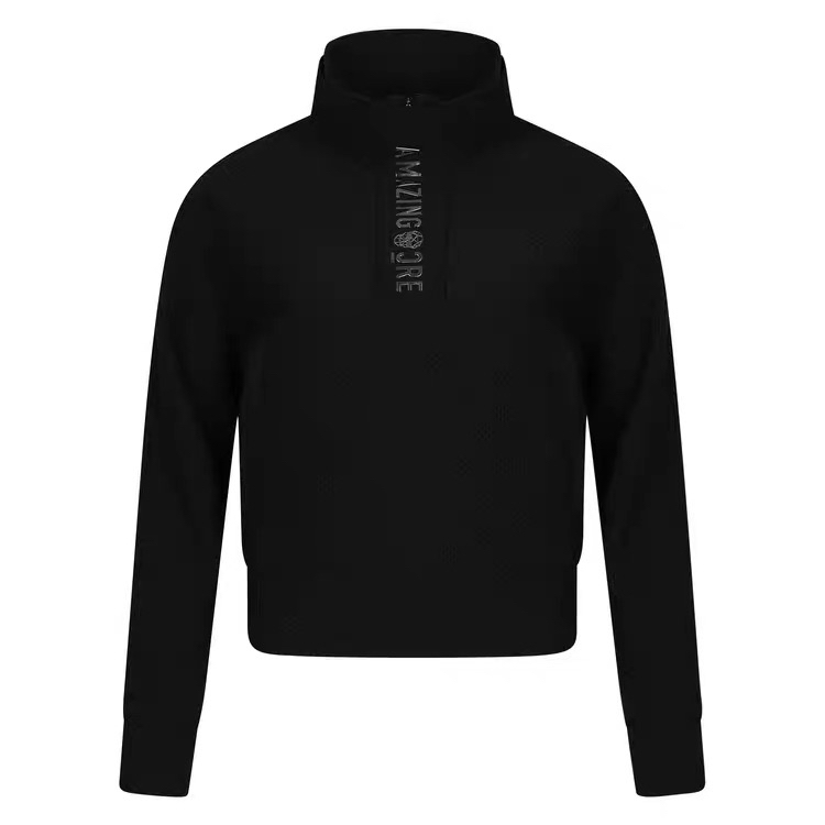 A*Z秋季宽松立领拉链套头抓绒高尔夫上衣