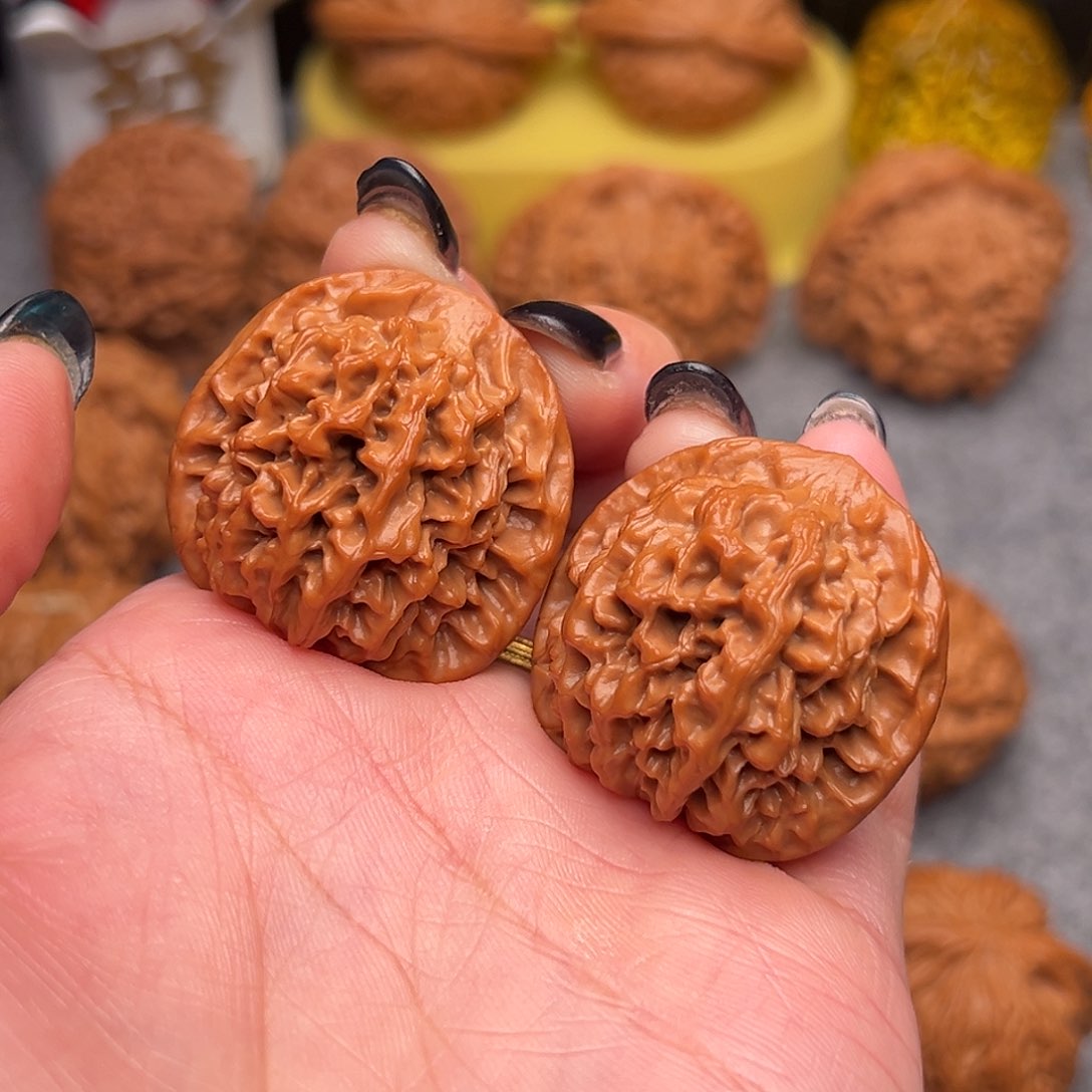 把件文玩核桃桃*哥毕业精品精配奶油腊皮34秦闷全品