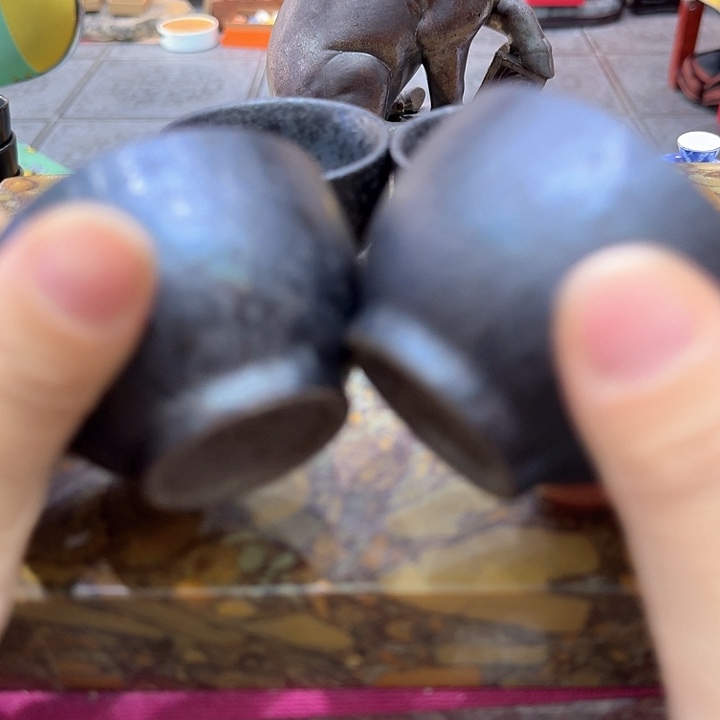 铁胎杯一组四个。。。品茗