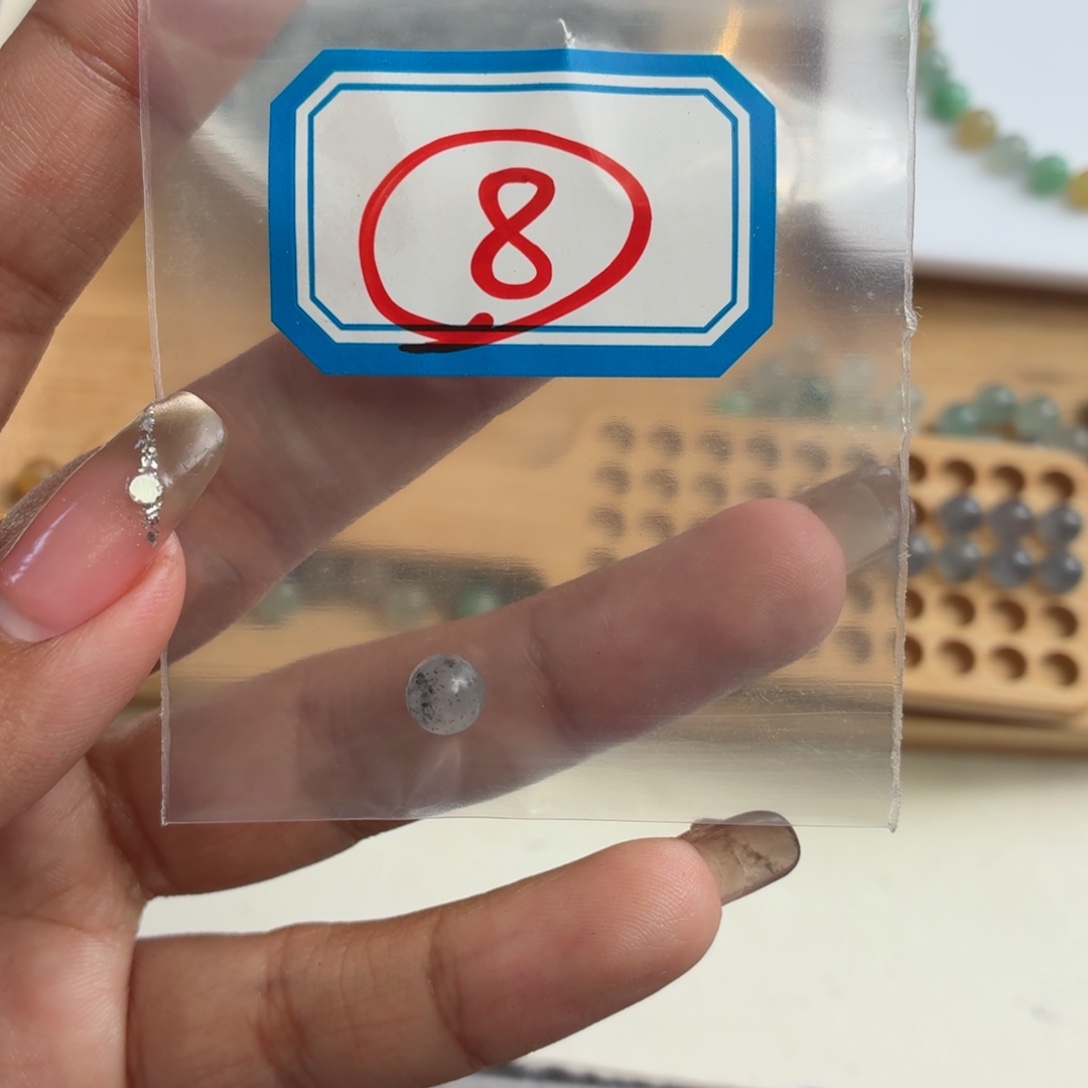 时***影定制翡翠未镶嵌翡翠珠链