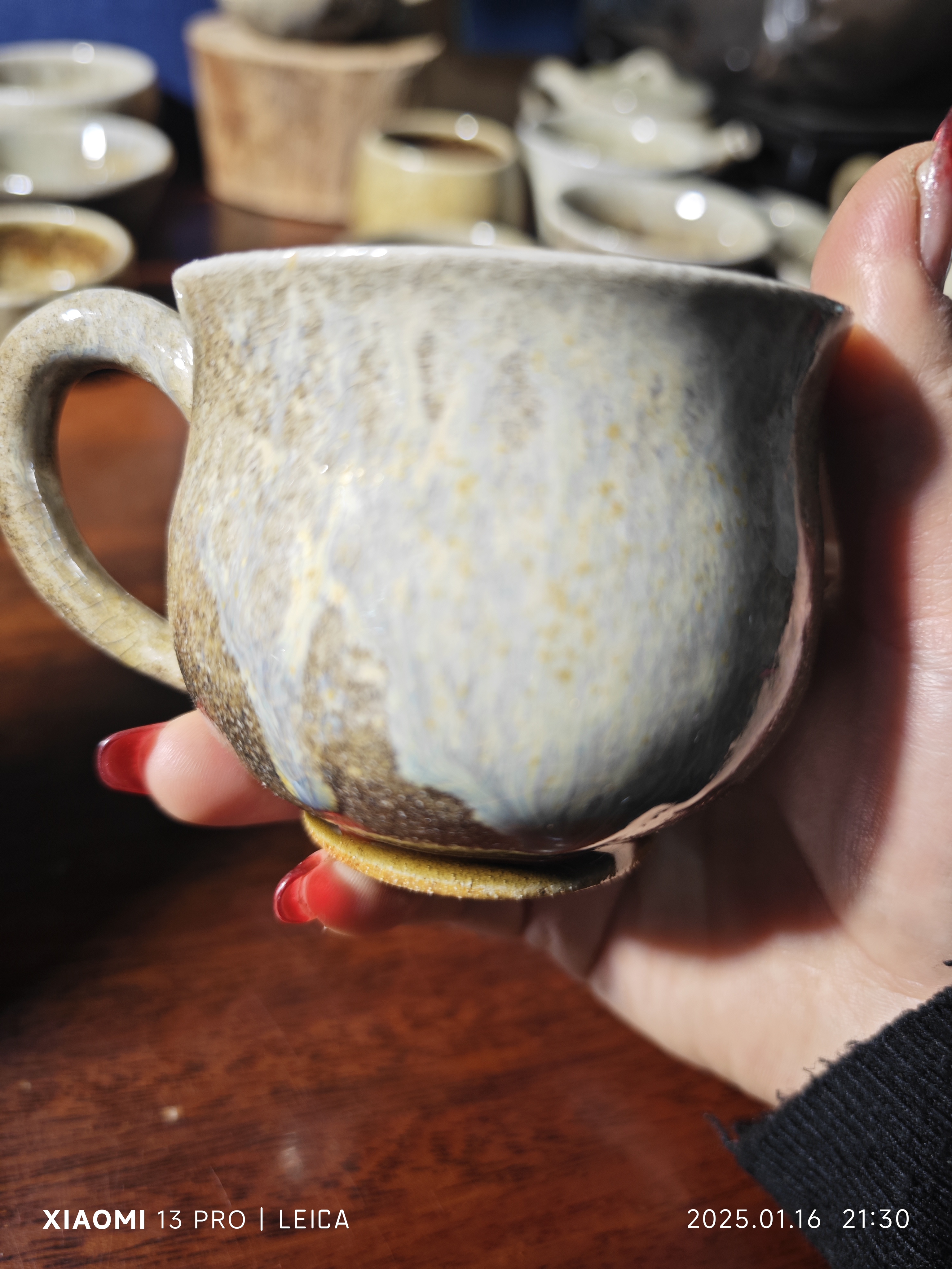 建水紫陶白泥柴烧咖啡杯