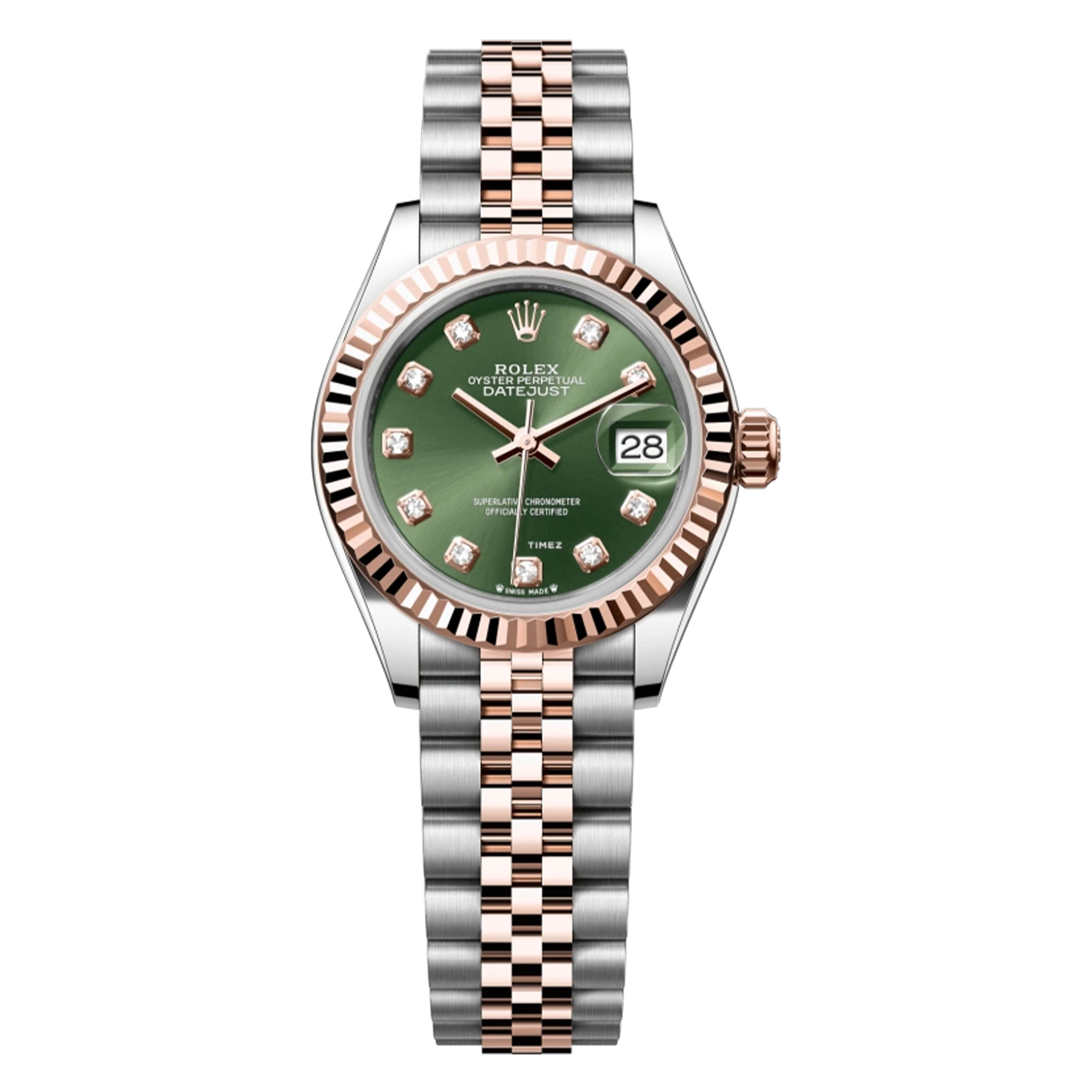 未使用 Rolex/劳力士 /279171间玫瑰金绿钻/28mm