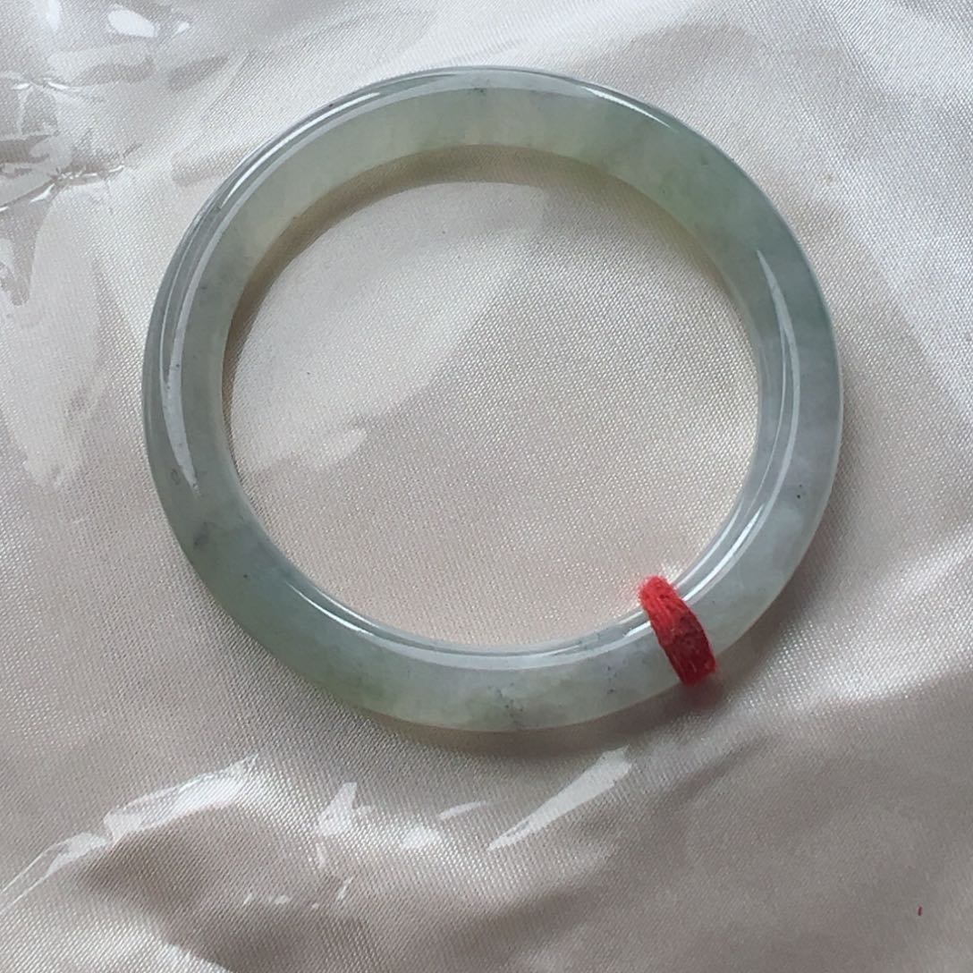 翡翠手镯未镶嵌53.7冰乌鸡圆