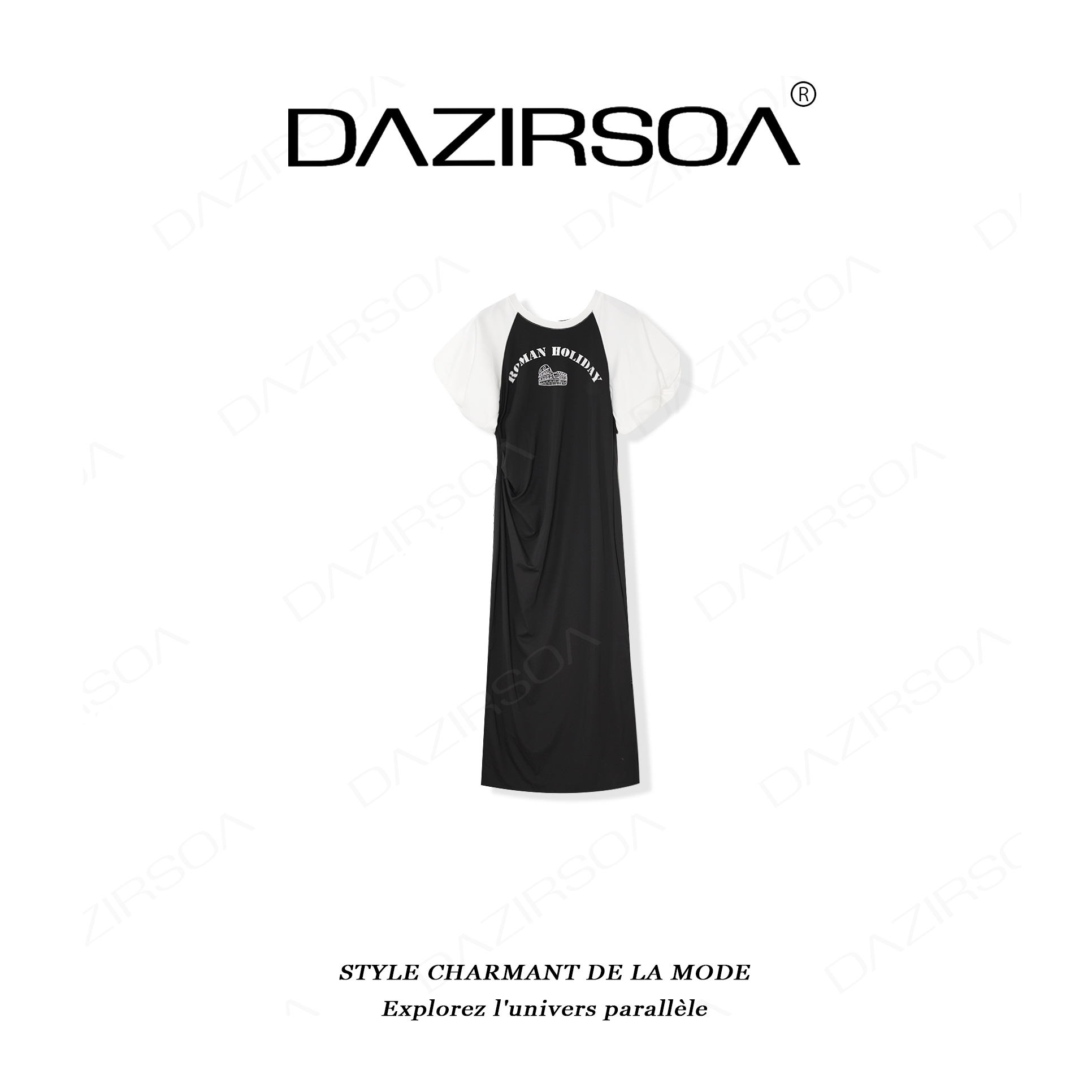 DAZIRSOA/达姿时尚百搭显瘦气质辣妹连衣裙 S022