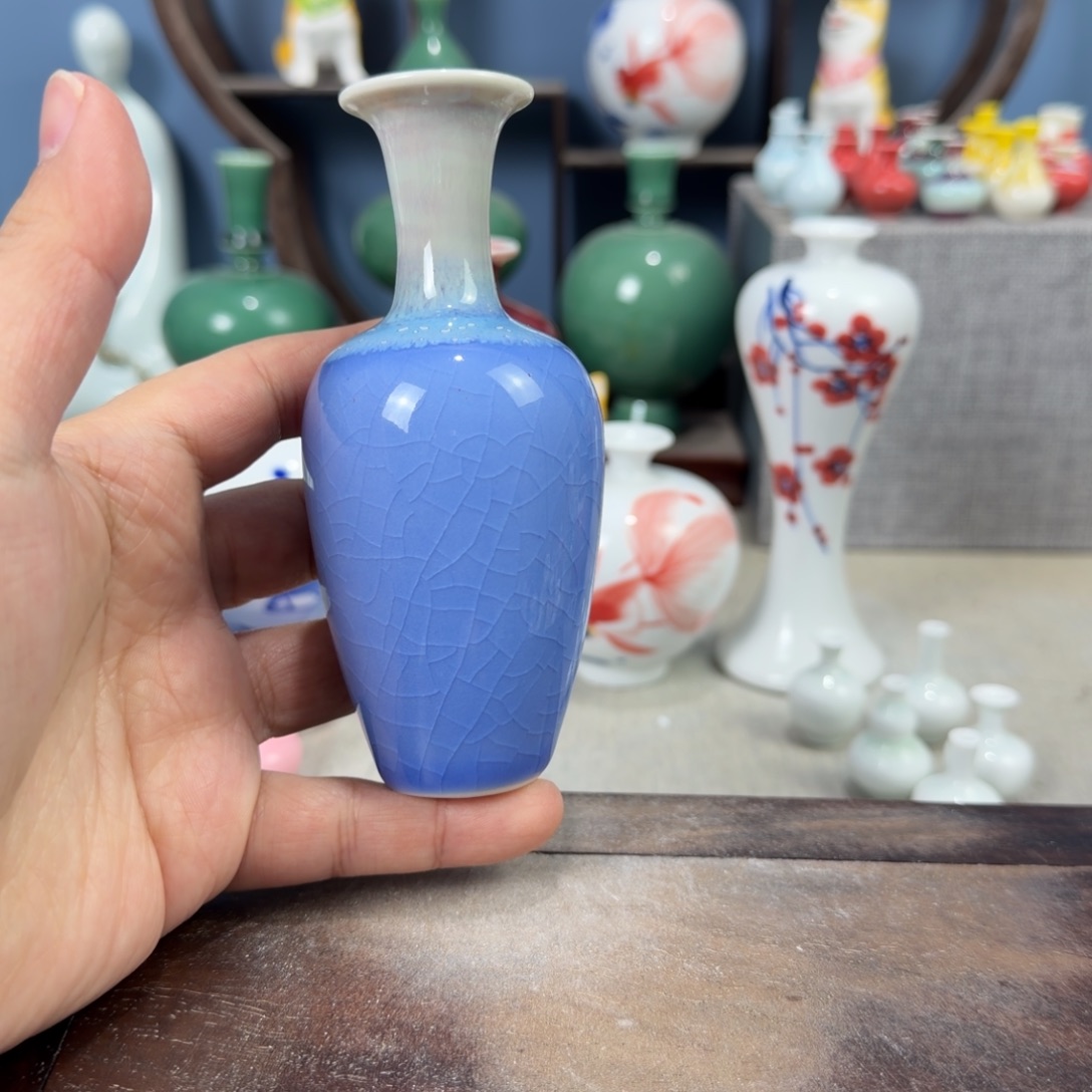 陶瓷手工小花器摆件