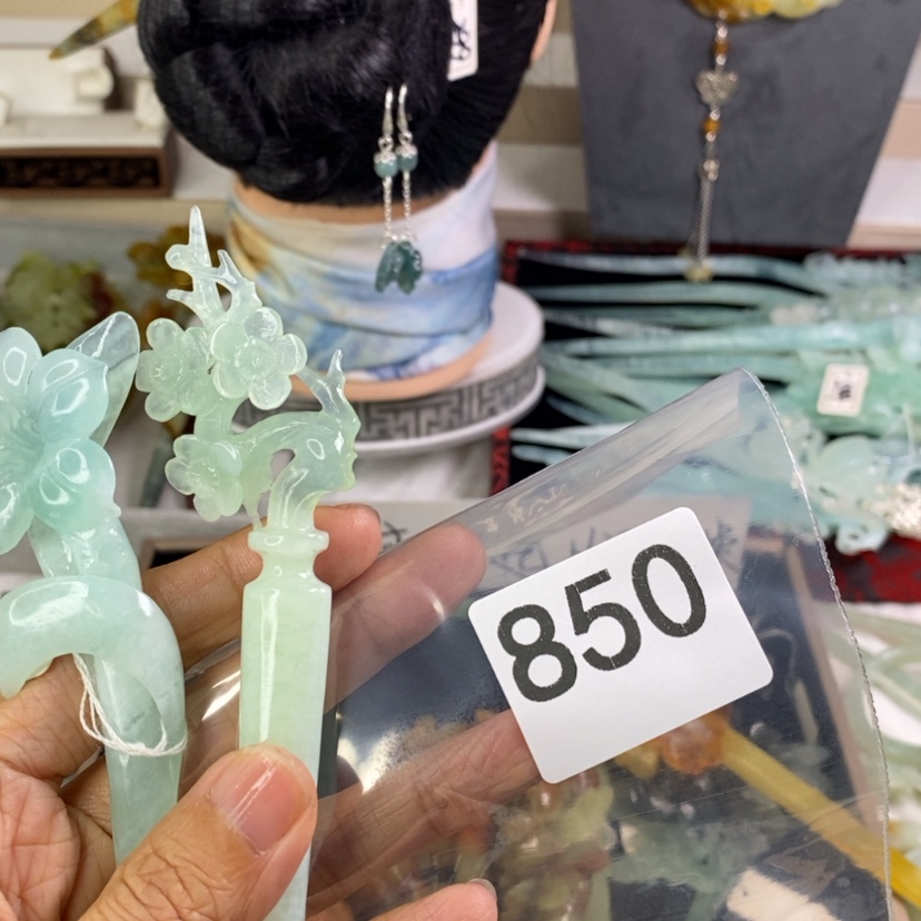 【闪购商品】岫玉发饰合金❄️****