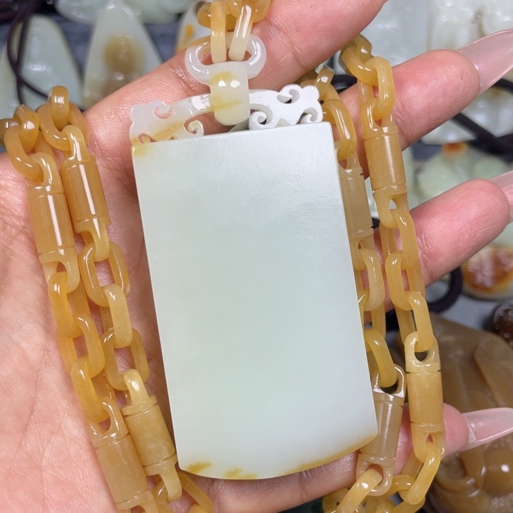 华***哥和田玉未镶嵌挂件