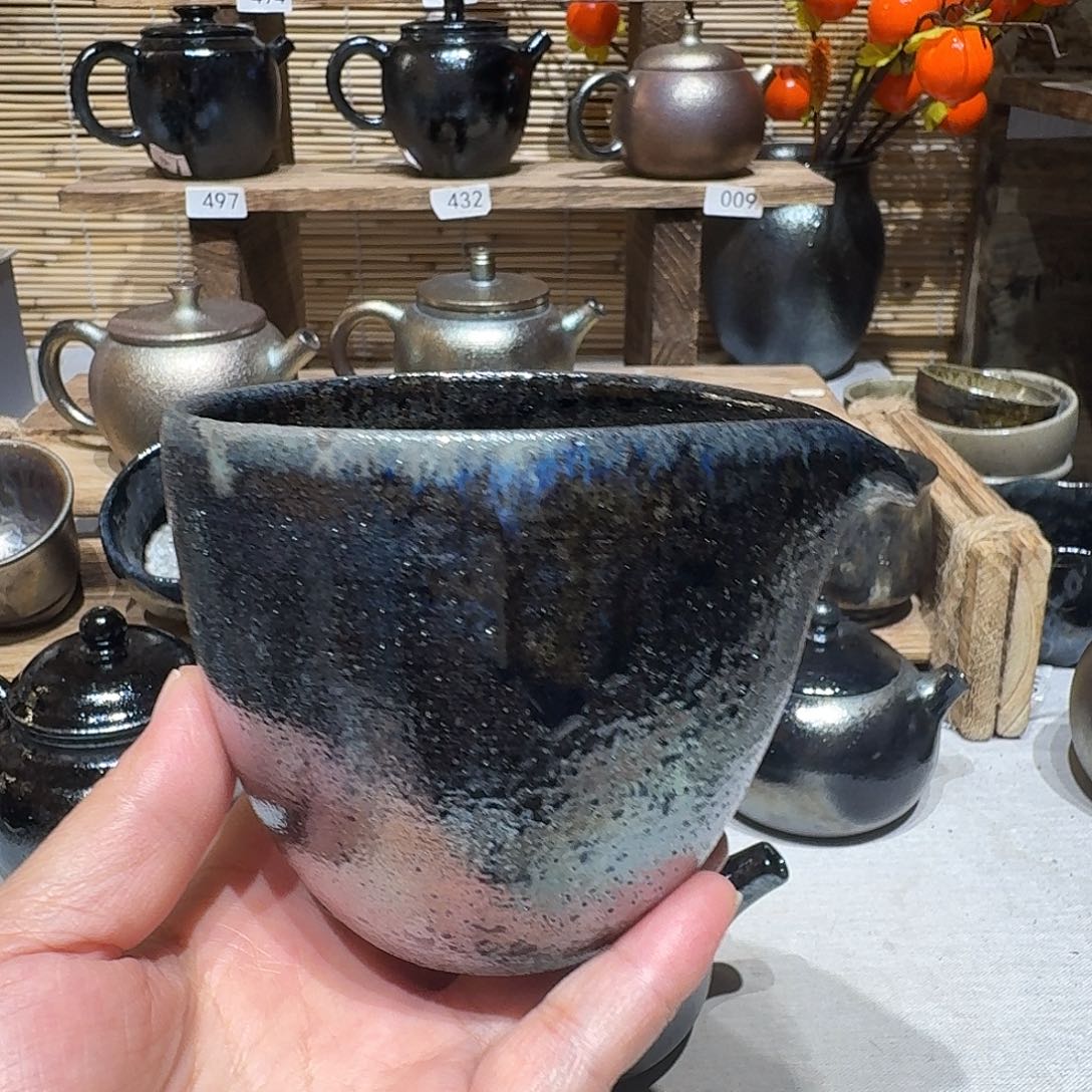 清***屿壶建水紫陶紫泥柴烧杯