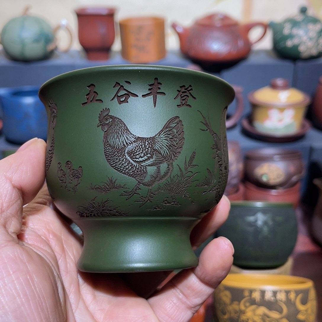 原矿紫砂手工主人杯