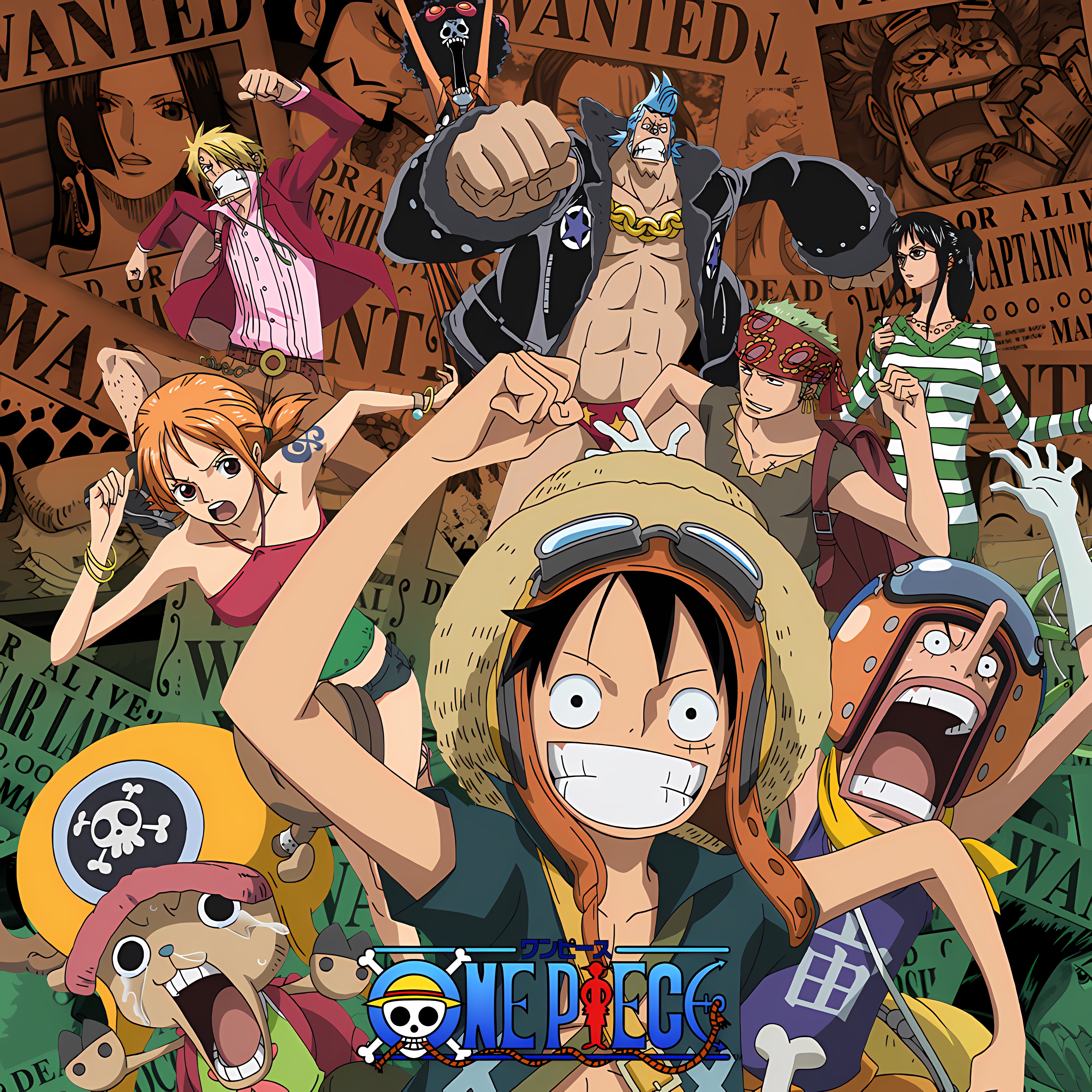 （转盘）潮流海贼王亚克力冰箱贴（10*10*1.0）