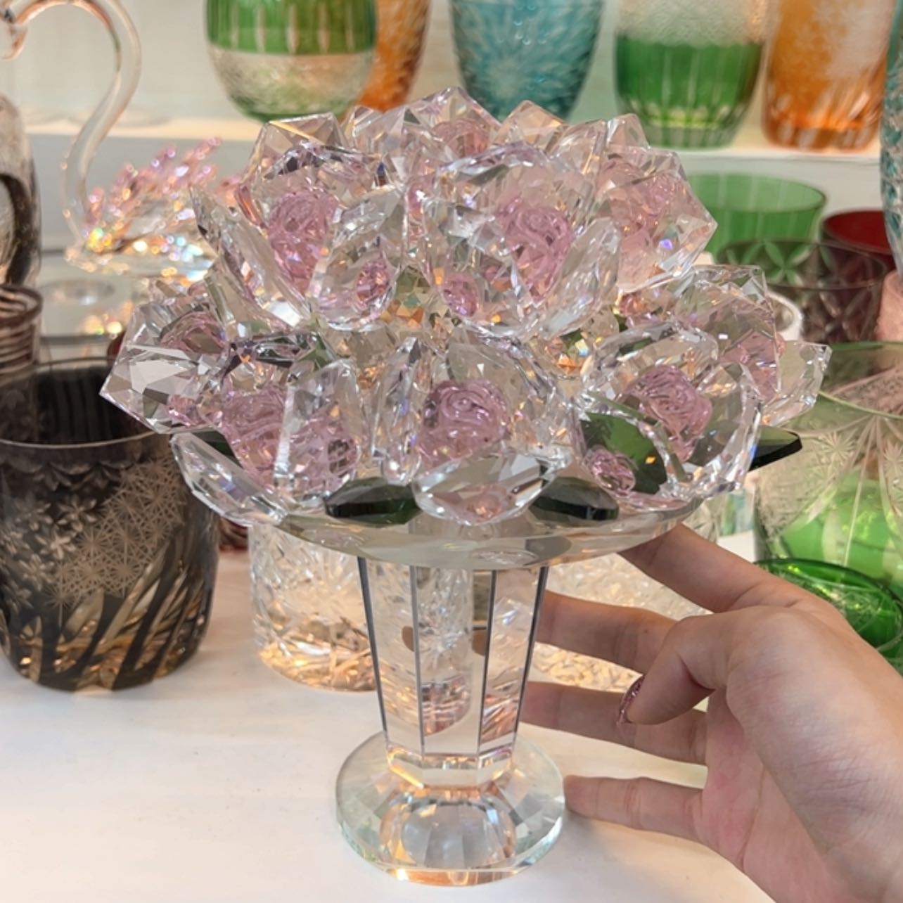 【闪购商品】水晶玫瑰花一束，高货福利