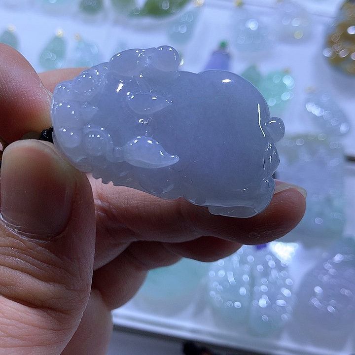 翡翠颈饰未镶嵌天然翡翠A货吊坠