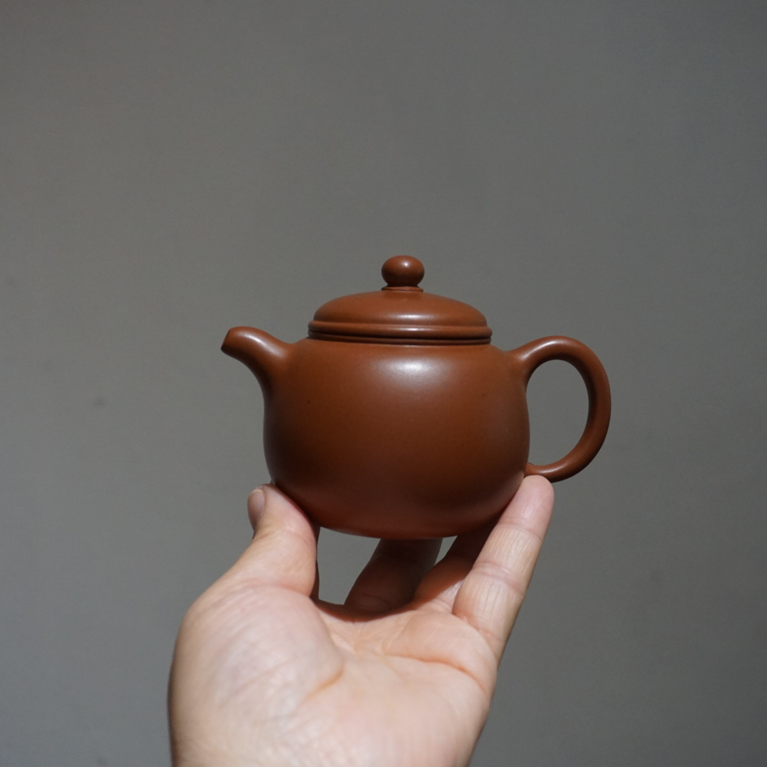 匏尊｜原矿深井红皮龙150ml｜经典宜兴传统经典紫砂壶茶器